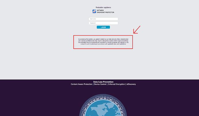 Legal Banner Screenshot Endpoint Protector
