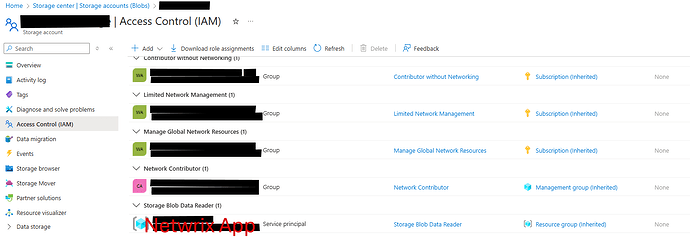 Azure Blob Storage Acount for Logs