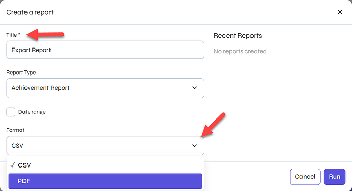 Create a Report Window